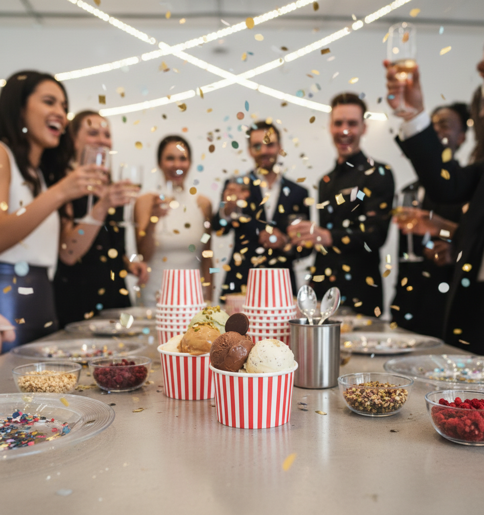 Helado en una celebración